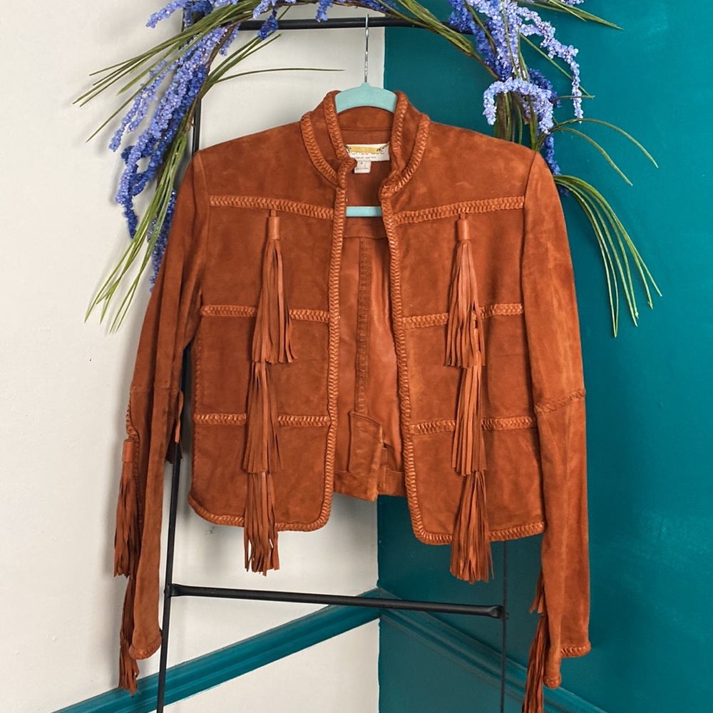 Rachel Zoe fringe suede 4 boho chic leather - Picture 3 of 15